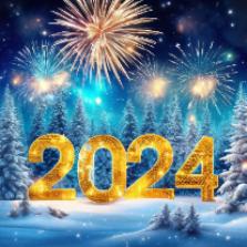 С новым годом и Рождеством христовым 2024 года!!!